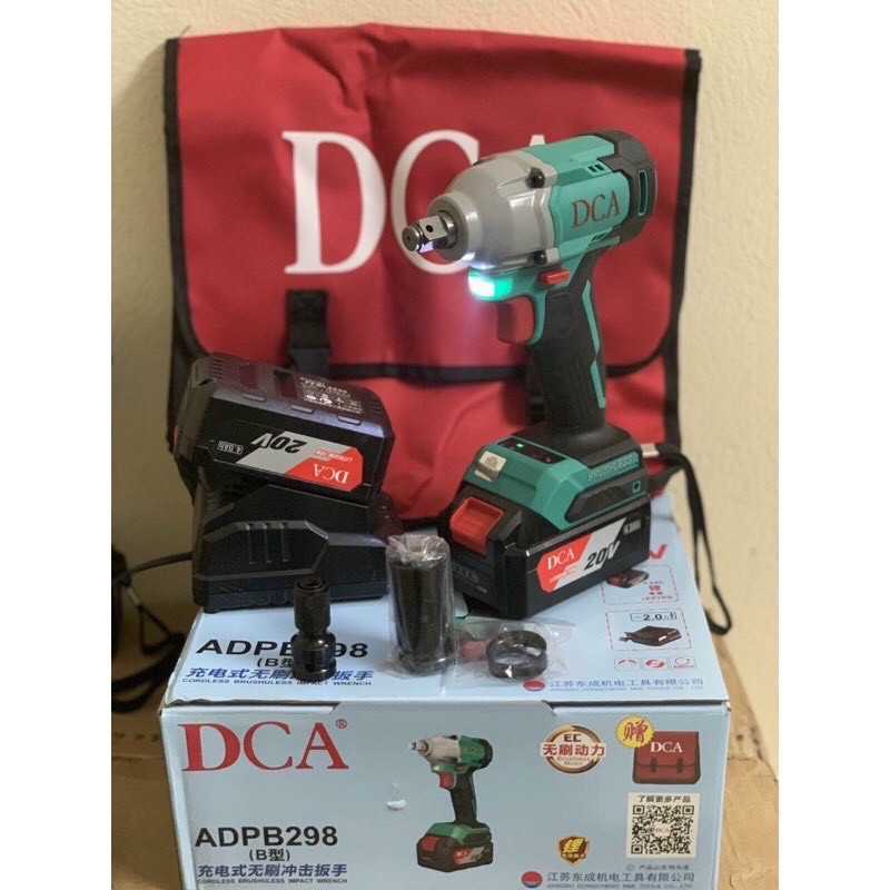 MÁY Siết bu lông PIN DCA 20V HÀNG CHÍNH HÃNG KHÔNG CHỔI THAN