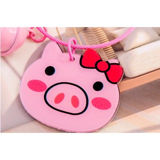 Móc Khóa Chuông Heo Hồng