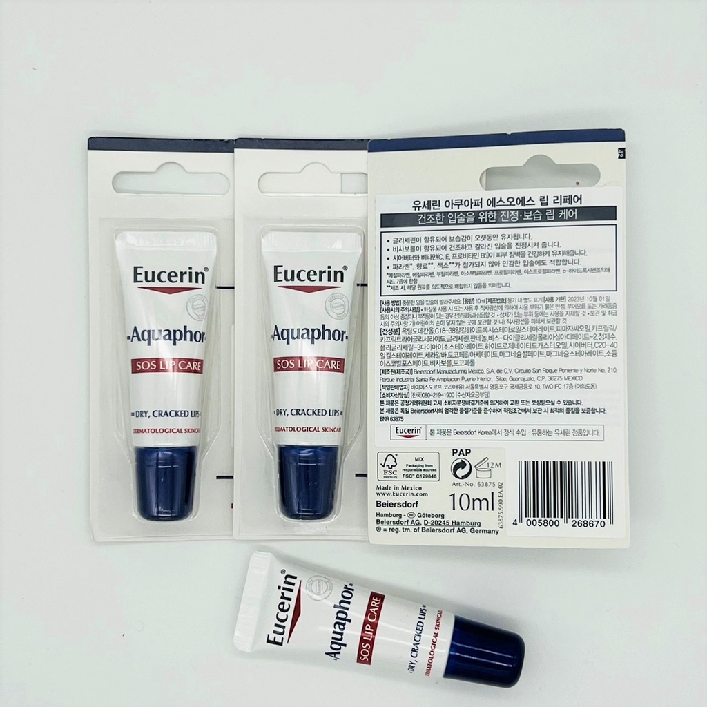 SON DƯỠNG EUCERIN AQUAPHOR SOS LIP REPAIR DÀNH CHO MÔI CỰC KHÔ 10ML