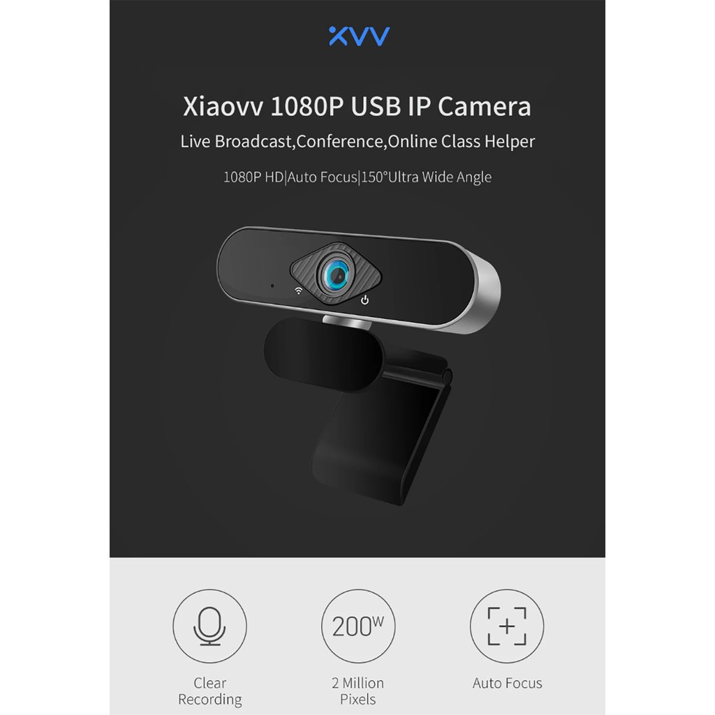 Webcam máy tính USB Sử dụng trực tiếp Xiaomi Xiaovv 6320S 1080p Rõ nét Chân thực