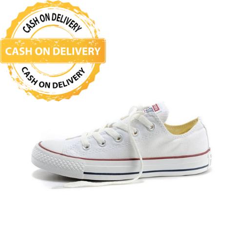 Giày Thể Thao Converse015 All Star Màu Trắng / Đen Thời Trang Cho Nam Nữ