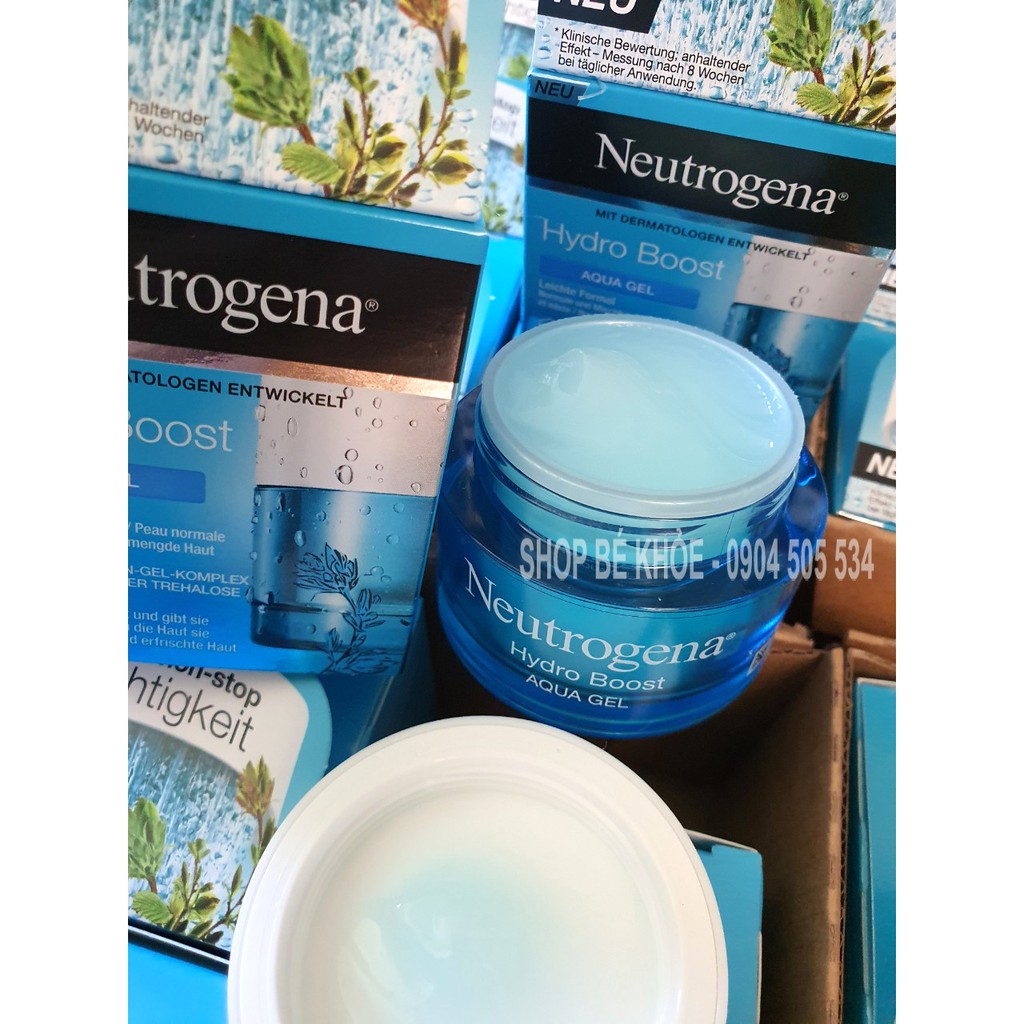 Neutrogena Hydro Boost Aqua Gel &amp; Gel Cream - Kem Dưỡng Ẩm, Cấp Nước Dạng Gel 50ml