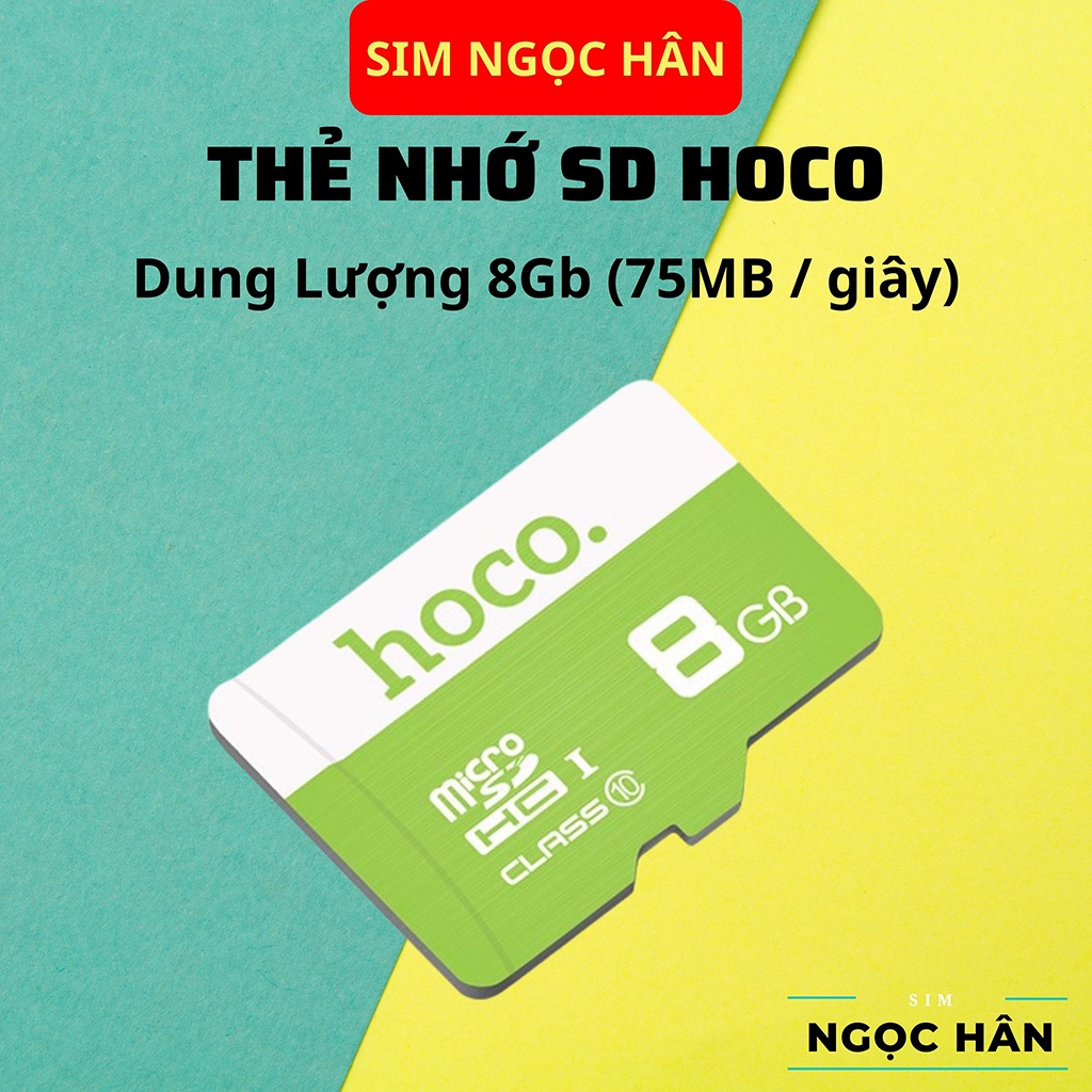 Thẻ Nhớ Micro SD HOCO Real 90MB/S - Class 10 Dung Lượng 8GB/16GB/32GB/64GB/128GB - Bảo Hành Chính Hãng