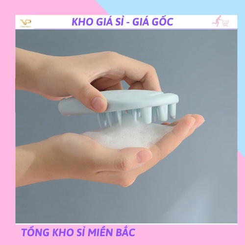 ❌GIÁ SỈ❌Lược gội đầu Gai silicon massage thư giãn,Làm Sạch Da Đầu, Tẩy Tế Bào Chết Khi Gội Đầu 88280