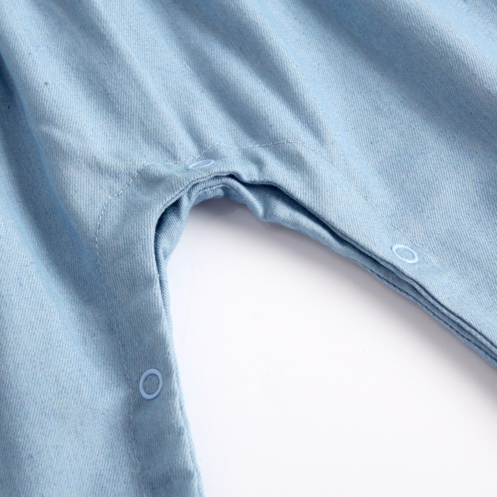 Bộ Áo Liền Quần Sanlutoz Cotton Màu Xanh Lam Thời Trang Cho Bé Gái / Bé Trai