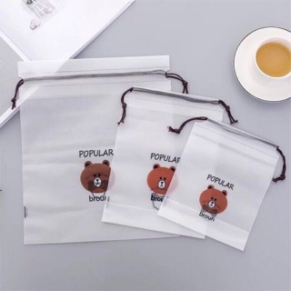 SÉT 15 túi rút GẤU NÂU Siêu cute và tiện lợi