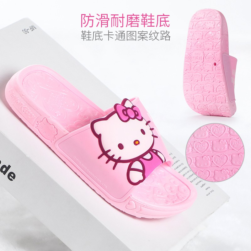 Hellokitty Dép Đi Trong Nhà Họa Tiết Hello Kitty Thời Trang Mùa Hè Cho Bé