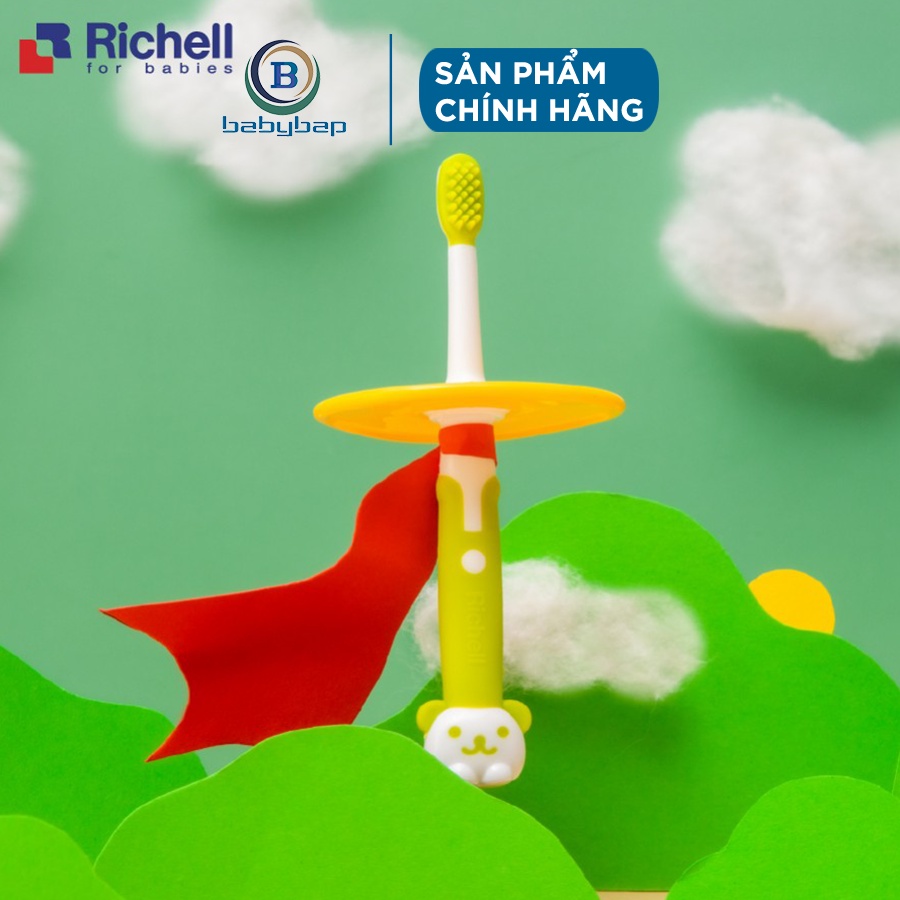 Bàn Chải Bước 2 Richell Phù Hợp Cho Bé Trên 8 Tháng