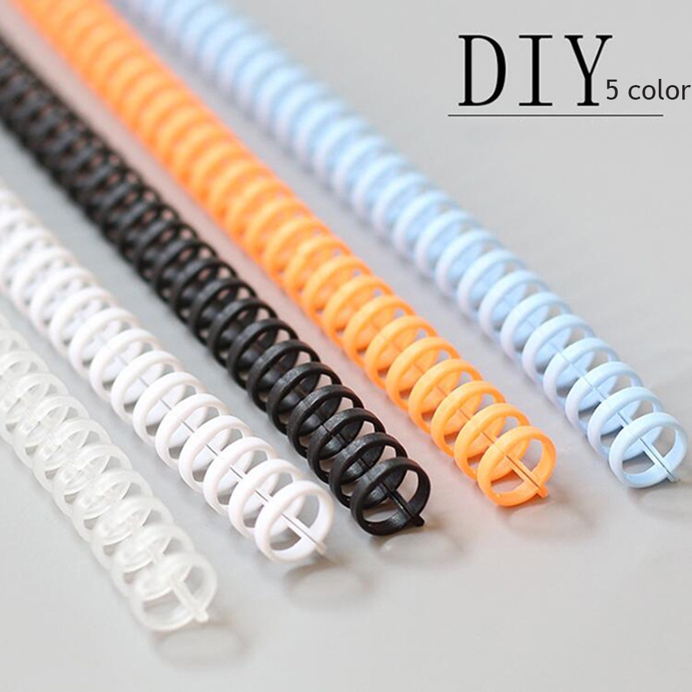 Bộ 10 vòng nhựa chia 6 màu 30 lỗ dùng trang trí sổ tay DIY ELEGANT81