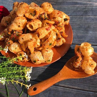 [ Siêu Rẻ ] Da Heo Muối Ớt/ Lá Chanh hủ Pet 200g DoAnVat.fun