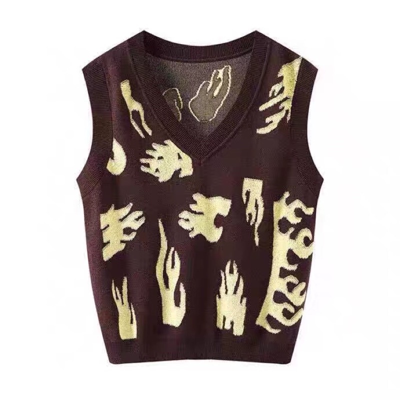 Áo ghile len nâu Peacebird