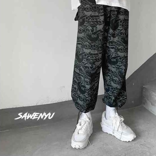 【2 colors】M-5XL Quần ống thụng Quần Jean Ống Rộng Thêu Họa Tiết Retro Âu Mỹ Dành Cho Nam | BigBuy360 - bigbuy360.vn