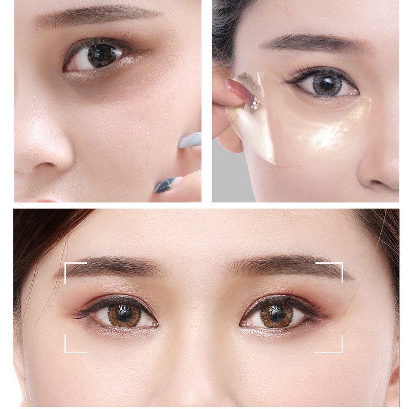 Mặt nạ mắt tinh chất vàng 24k giúp giảm quầng thâm/ nếp nhăn/ bọng mắt đồng thời dưỡng ẩm làn da | BigBuy360 - bigbuy360.vn