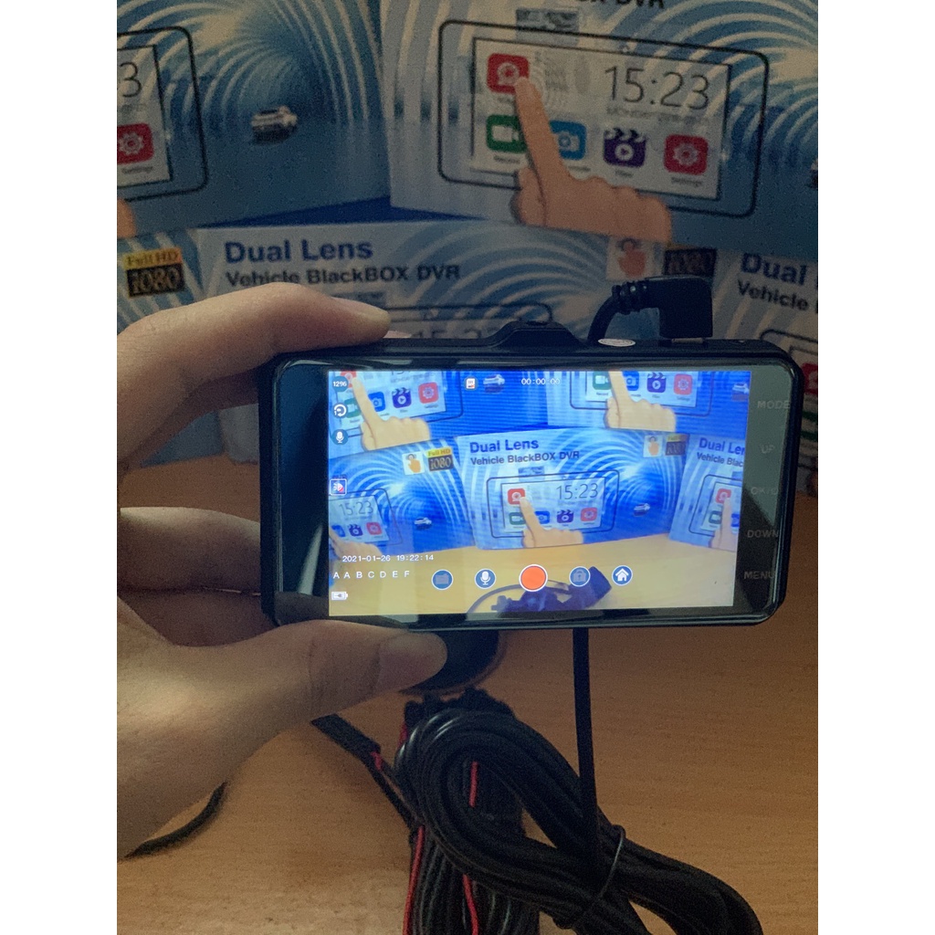 Camera hành trình ô tô F11S - chất lượng full HD - 1080 ghi hình trước sau, có màn cảm ứng | BigBuy360 - bigbuy360.vn