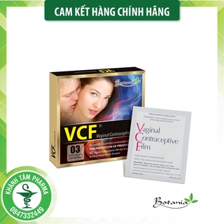 Màng phim tránh thai VCF (hộp 3 miếng) - Made in USA [ Màng phim VFC, bao cao su nữ ] _Khánh Tâm ! !