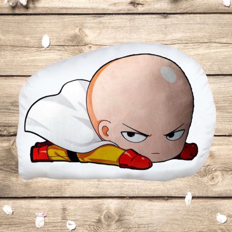 gấu ôm one punch man 2 mặt ảnh 22-50cm/ Gối ôm ngủ anime One punch man