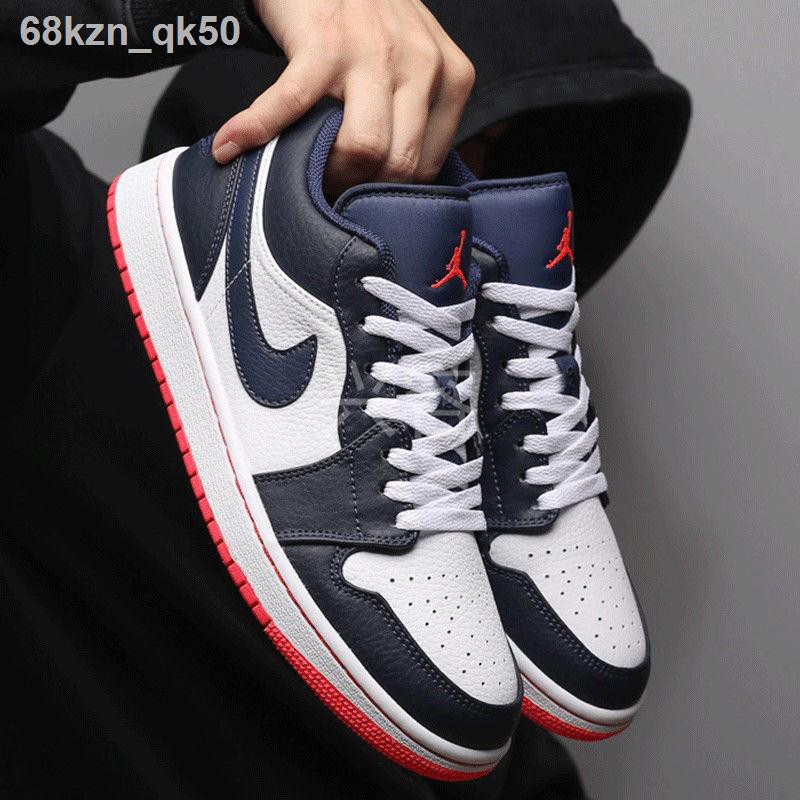 aj1 giày nam mùa xuân và thu thể thao low cut aj bóng rổ SB Joint shadow xám air Force học sinh trung số 1