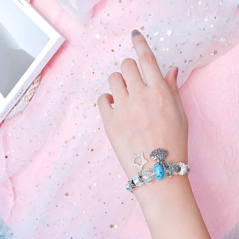 Vòng Tay Đính Đá Pha Lê Phong Cách Hàn Quốc Đơn Giản Cho Nữ | BigBuy360 - bigbuy360.vn