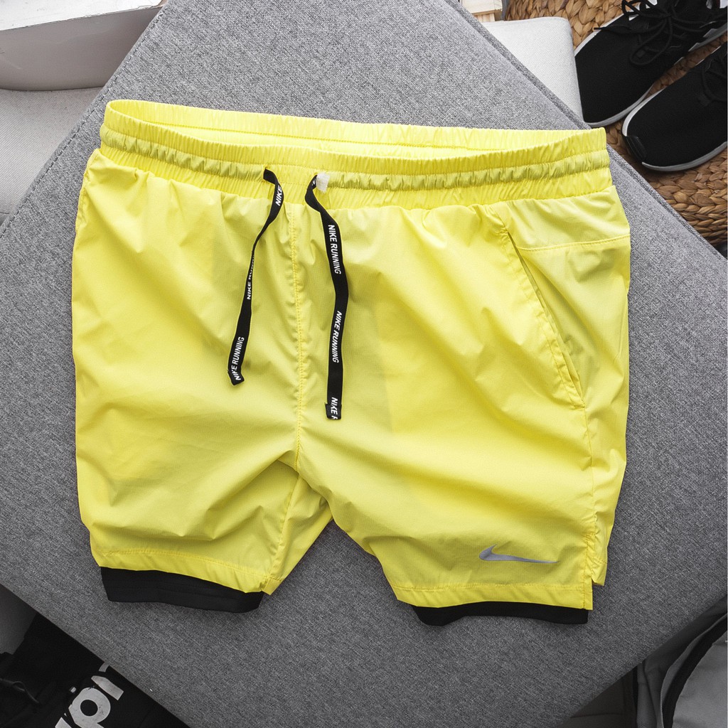 Quần short thể thao, quần gym nam 2 lớp legging cực xịn 2616