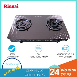 Bếp ga đôi rinnai rv-715slim sch - ngọn lửa xanh - tiết kiệm ga - hàng chính hãng