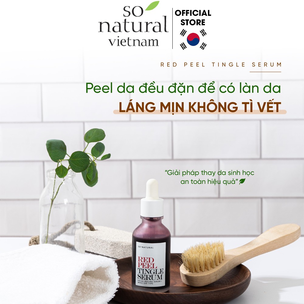 Red Peel Tingle Serum 35ml Tinh Chất Tái Tạo Da Chính Hãng So Natural Việt Nam