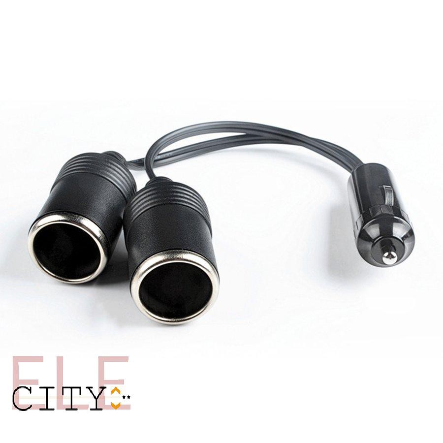 111ele} Dual Port Car Cigarette Lighter Power Charger Adapter Female Socket Plug