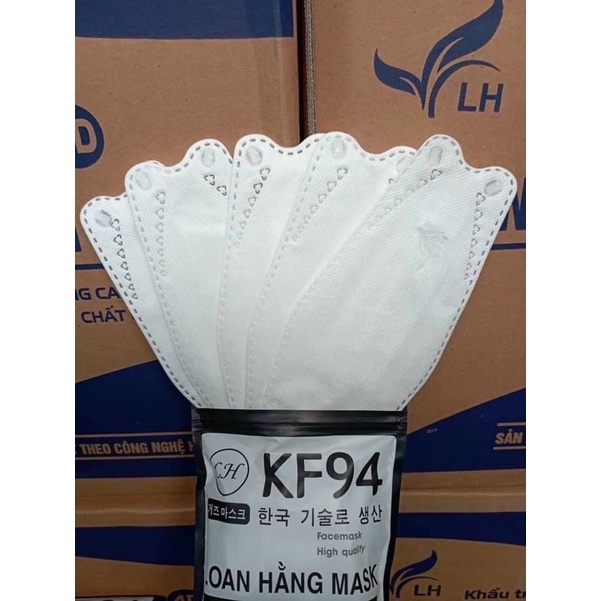 Khẩu trang 4d KF94 kháng khuẩn, chống bụi hàng cao cấp