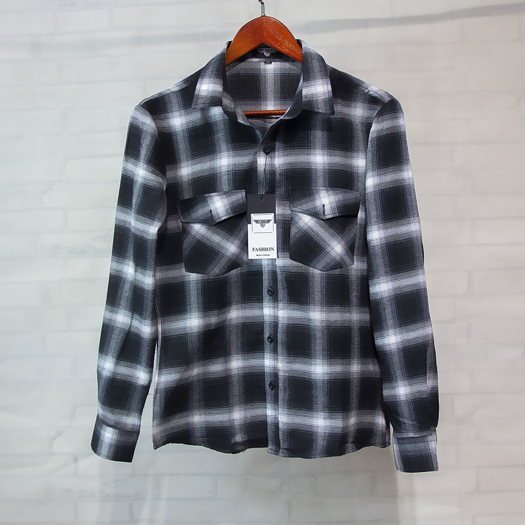 Áo sơ mi nam , sơ mi dạ caro cao cấp full hộp SM53 | BigBuy360 - bigbuy360.vn