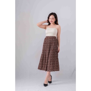 (Sẵn hàng) Chân váy chiffon hoa nhí, chân váy xoè dài dập li nhỏ, hoa nhí ulzzang ( Kèm Ảnh Thật)