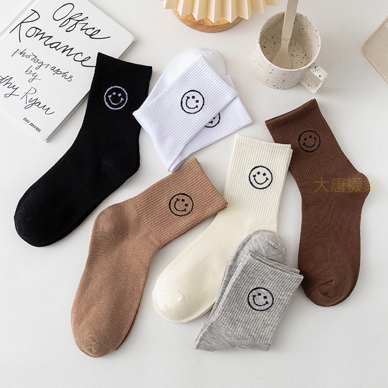 Vớ nữ WAFNHA D619 in mặt cười hoạt hình