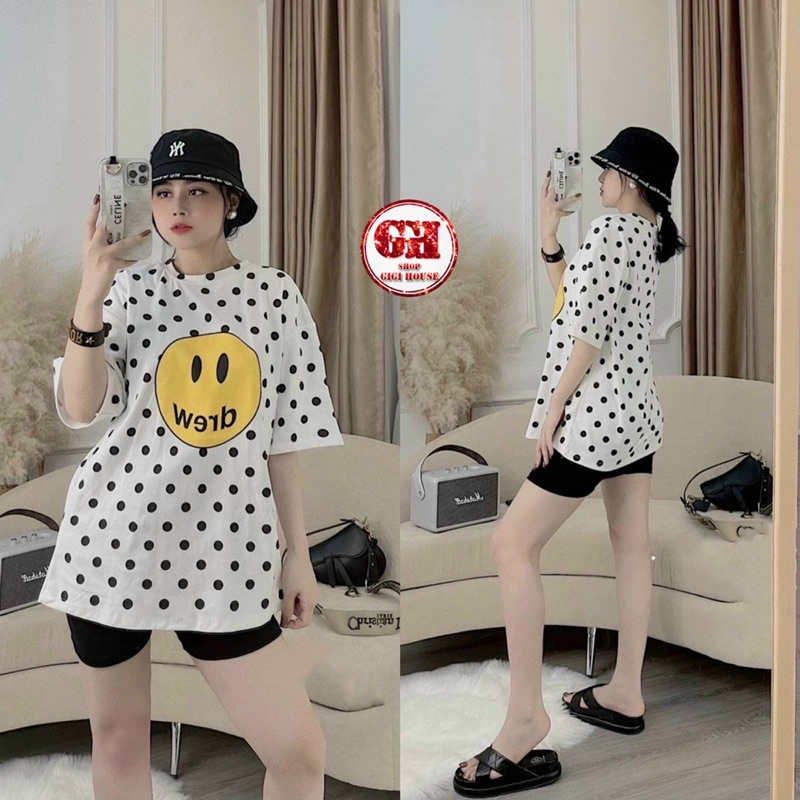 Set Đồ Bộ Quần Ngố SMILE Ulzzang Quần Thun Borip Ôm Bó Sát-SETSMILE