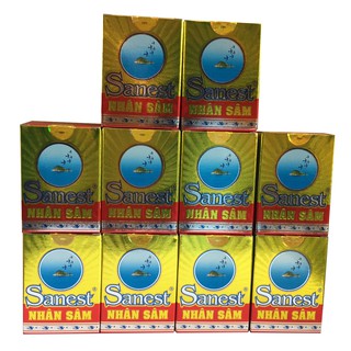Combo 10 hũ nước yến sào Sanest nhân sâm Fucoidan 70ml Khánh Hòa, PP Sâm Yến 3A