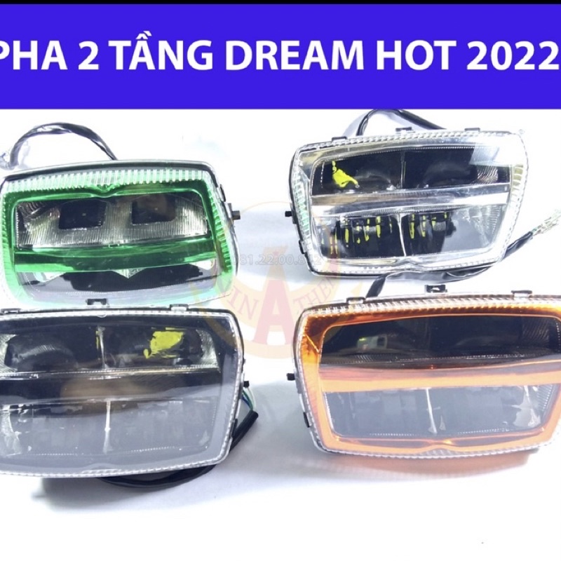 Choá đầu đèn pha led zinpat 2 tầng dream thái,việt,zipat,zhipat dream