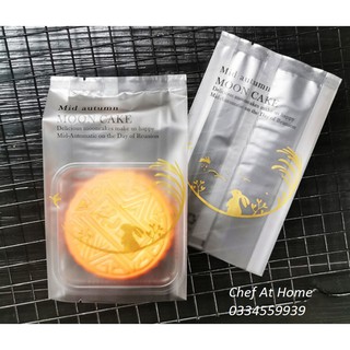 Túi đựng bánh trung thu gấp hông hình thỏ ngọc 100c