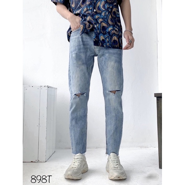 [ Rẻ Vô Địch ] Quần Jean Skinny Nam Chất Bò Co Giãn Cao Cấp Phong Cách Thời Trang Trẻ Trung Năng Động Hiện Đại mã 898T | WebRaoVat - webraovat.net.vn