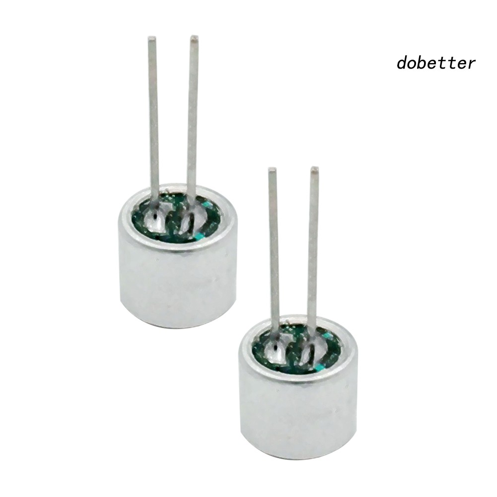 DOH_6050P 10Pcs 2 Pin Sensitivity Electret Condenser Microphone Inserts Pickup Mic