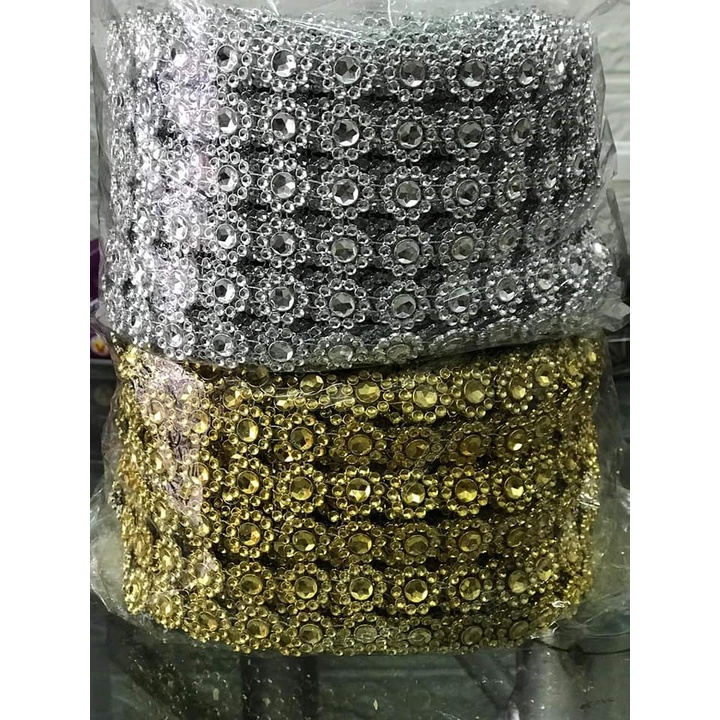 Lẻ 1m cuộn kim sa trang trí oản tài lộc, oản thờ, làm đồ handmade | Phụ kiện trang trí