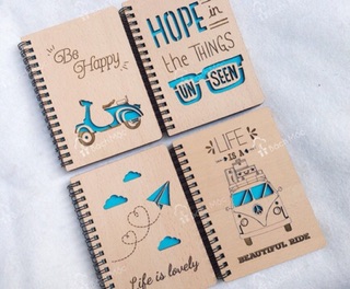 Sổ gỗ a6 hoạ tiết độc đáo