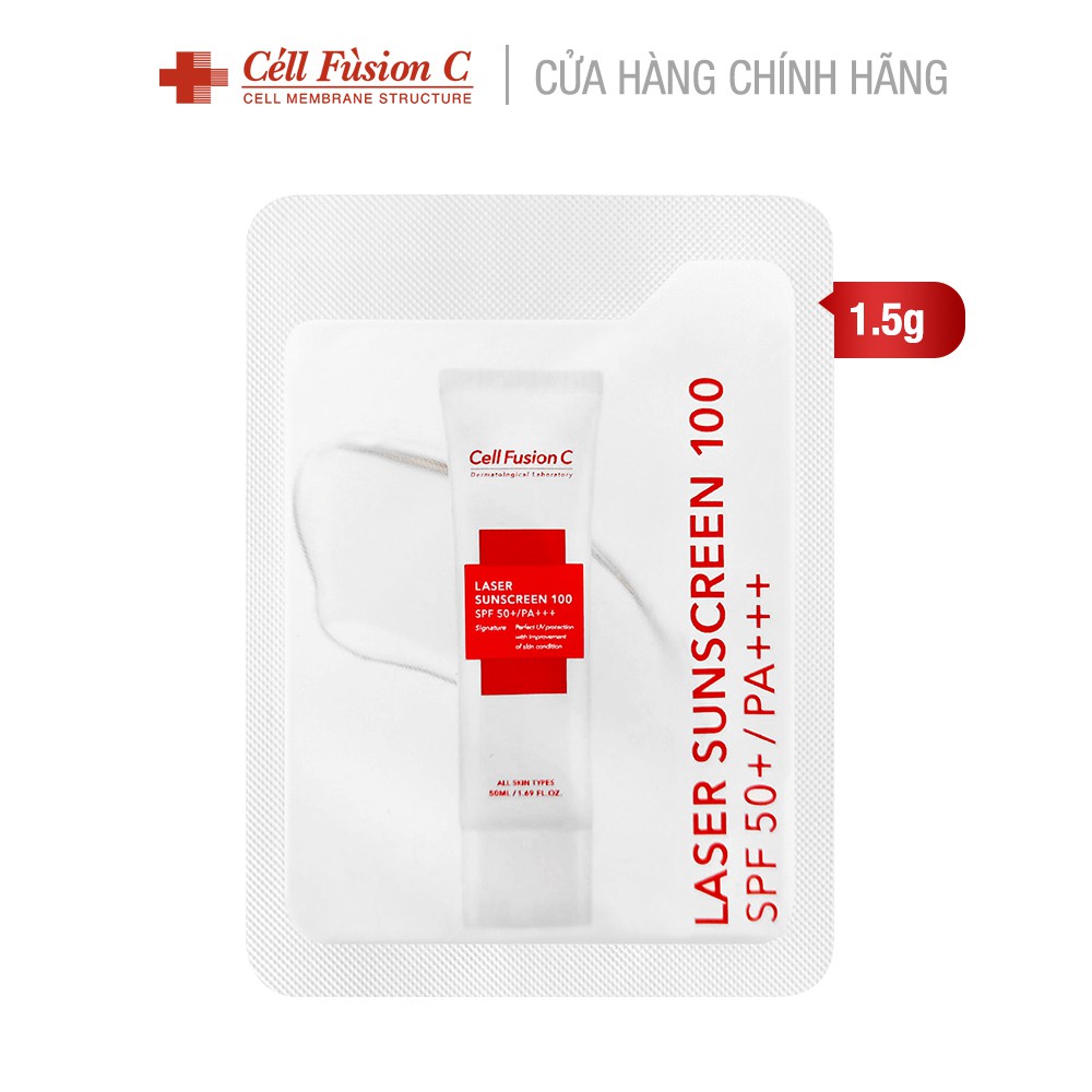 Combo 4 loại Kem Chống Nắng + Kem Trang Điểm Dưỡng Cell Fusion C