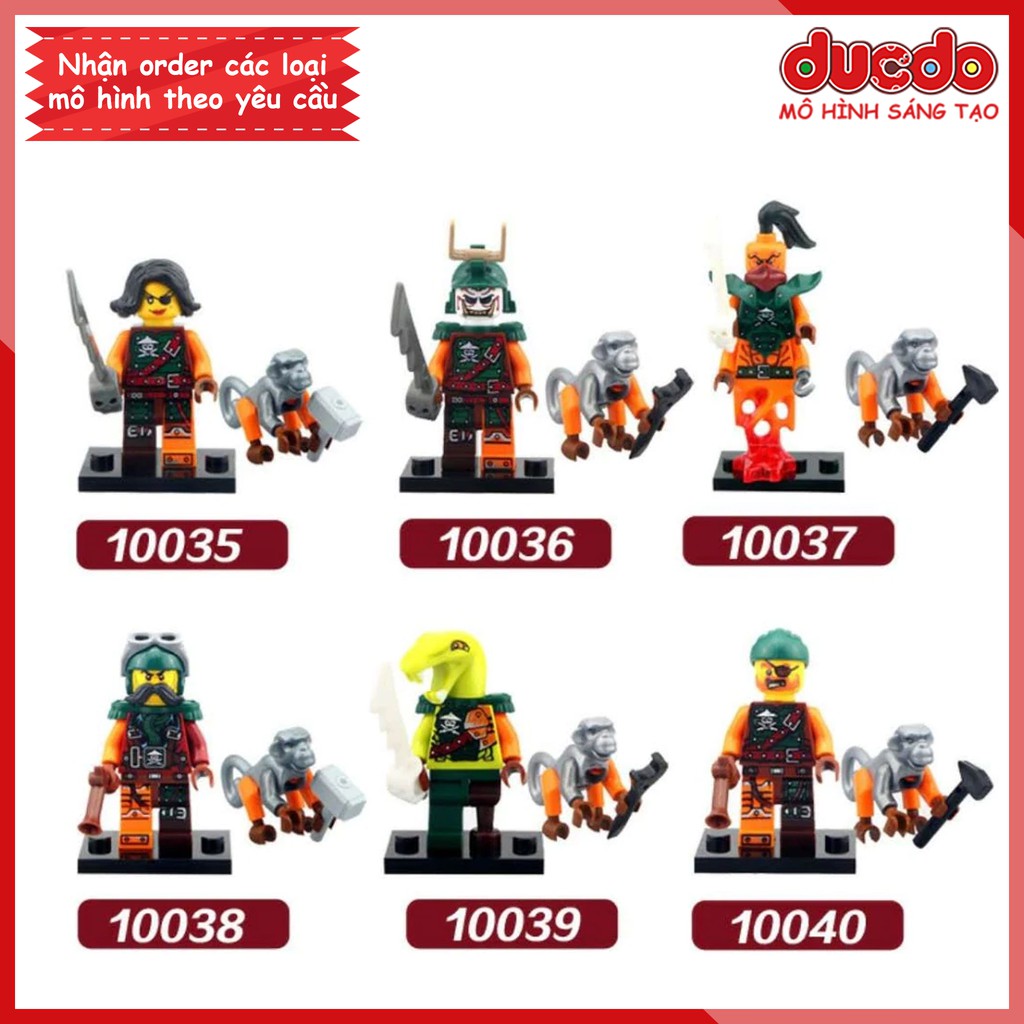 Combo 6 nhân vật Ninjago DECOOL 10035-10040 | Đồ chơi Lắp ghép Xếp hình Minifigures Mini Ninja Mô hình