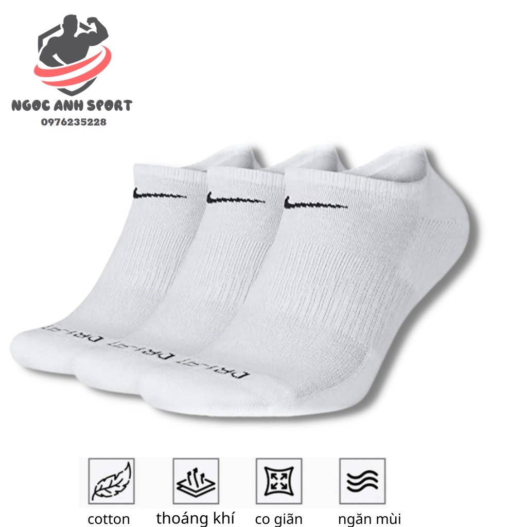 Tất naikiii thể thao cổ ngắn -cao qua mắt cá chân khoảng 1cm