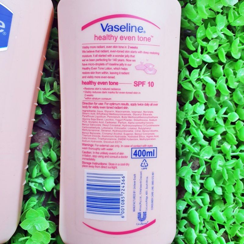 Sữa Dưỡng Thể Vaseline Healthy Even Tone, Dưỡng Trắng Da Toàn Thân Tức Thì 400ml