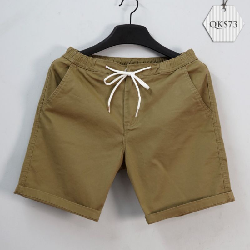 Quần Short Kaki Nam Chất Kaki Thun Có Co Giãn, Màu Trơn Nhiều Màu