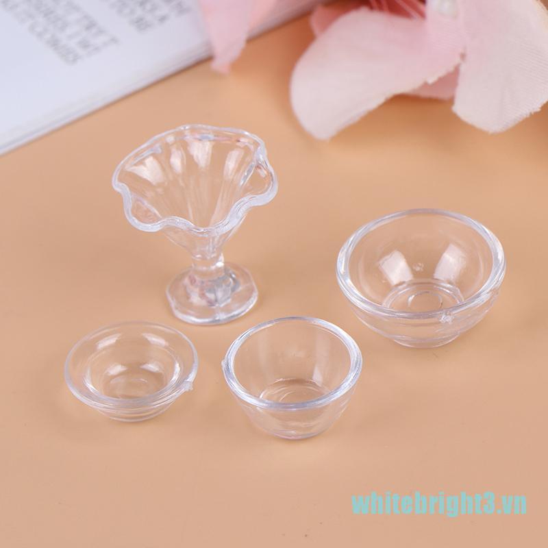 Set 17 Dụng Cụ Nhà Bếp Trong Suốt Tỉ Lệ 1: 12 Trang Trí Nhà Búp Bê