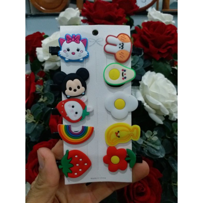 Set 10 kẹp tóc cho bé
