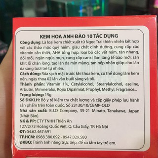 Kem hoa anh đào 10 tác dụng (hộp đỏ)