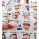 hình dán quyền aka cu te rất đẹp mắt dán vào chai nhựa đựng trà sữa 50c