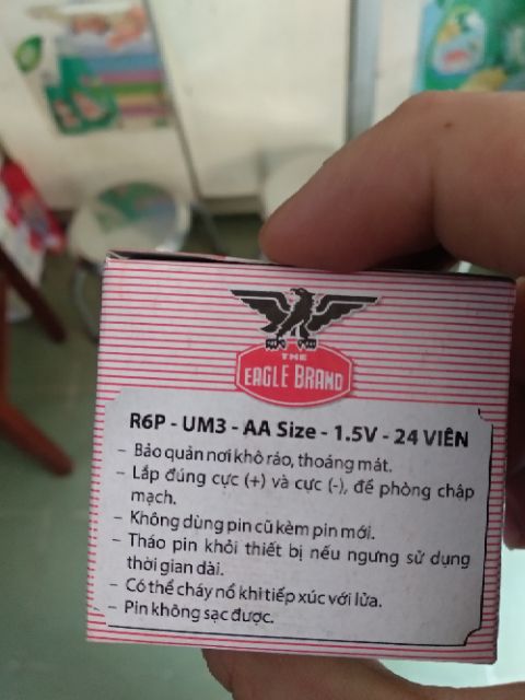 Pin con ó AA ( hộp 24 viên )