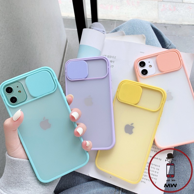 MW ốp lưng iphone 11 12 Pro Max 6 6s 7 8 Plus Bảo vệ ống kính máy ảnh kéo đẩy siêu chống ốp case