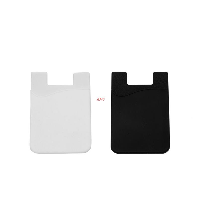 1 Ngăn Đựng Thẻ/ID Bằng Silicon Dán Điện Thoại Tiện Lợi